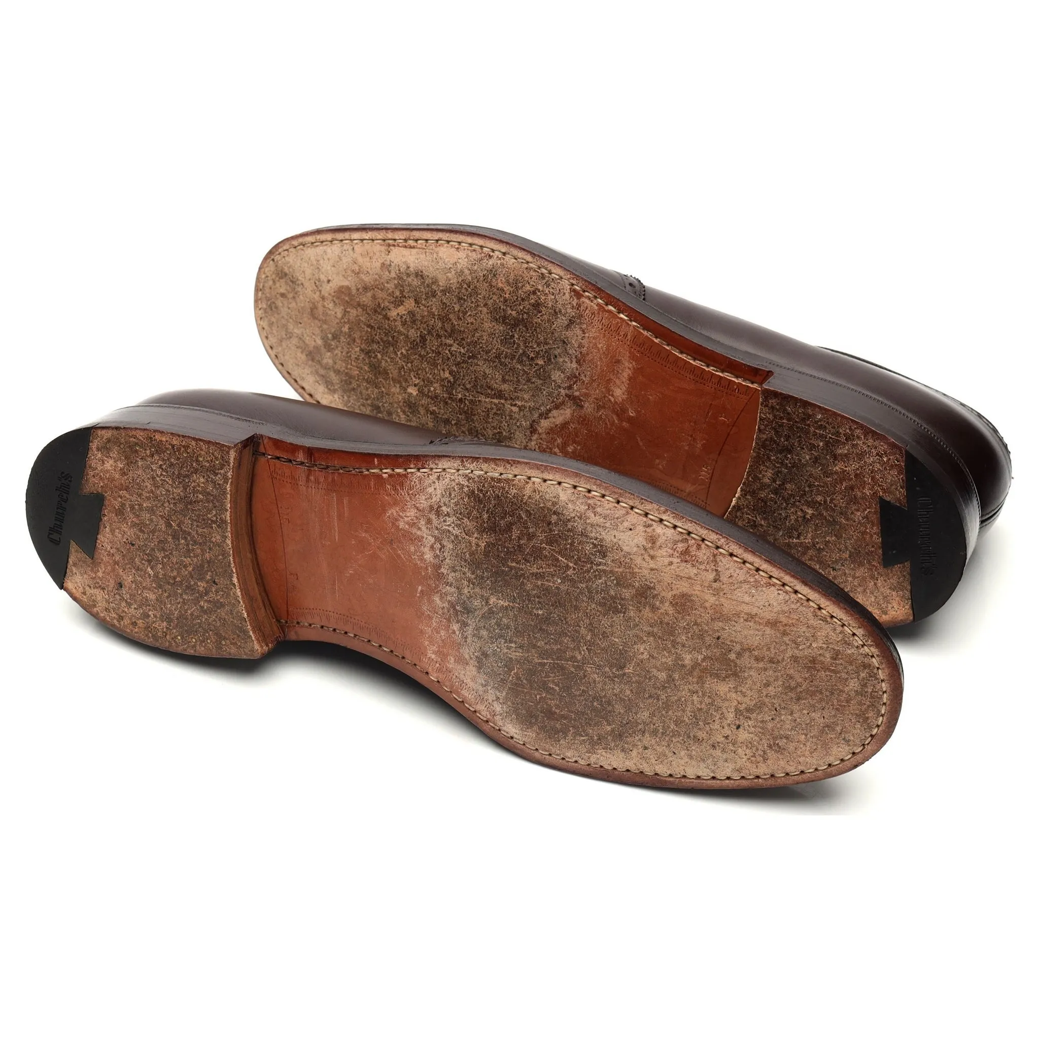 'Brookland' Dark Brown Leather Derby Brogue UK 11.5 F