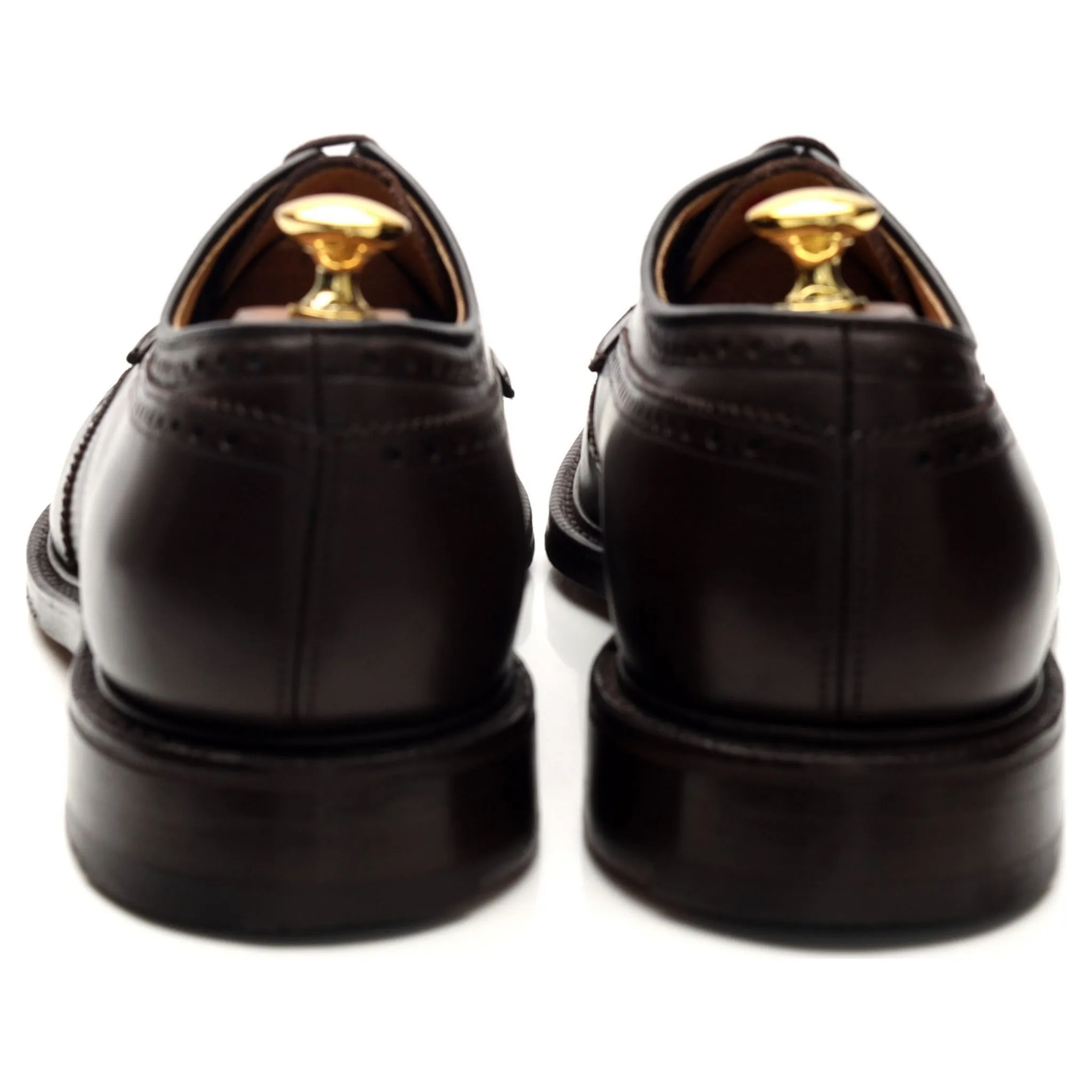 'Brookland' Dark Brown Leather Derby Brogue UK 11.5 F