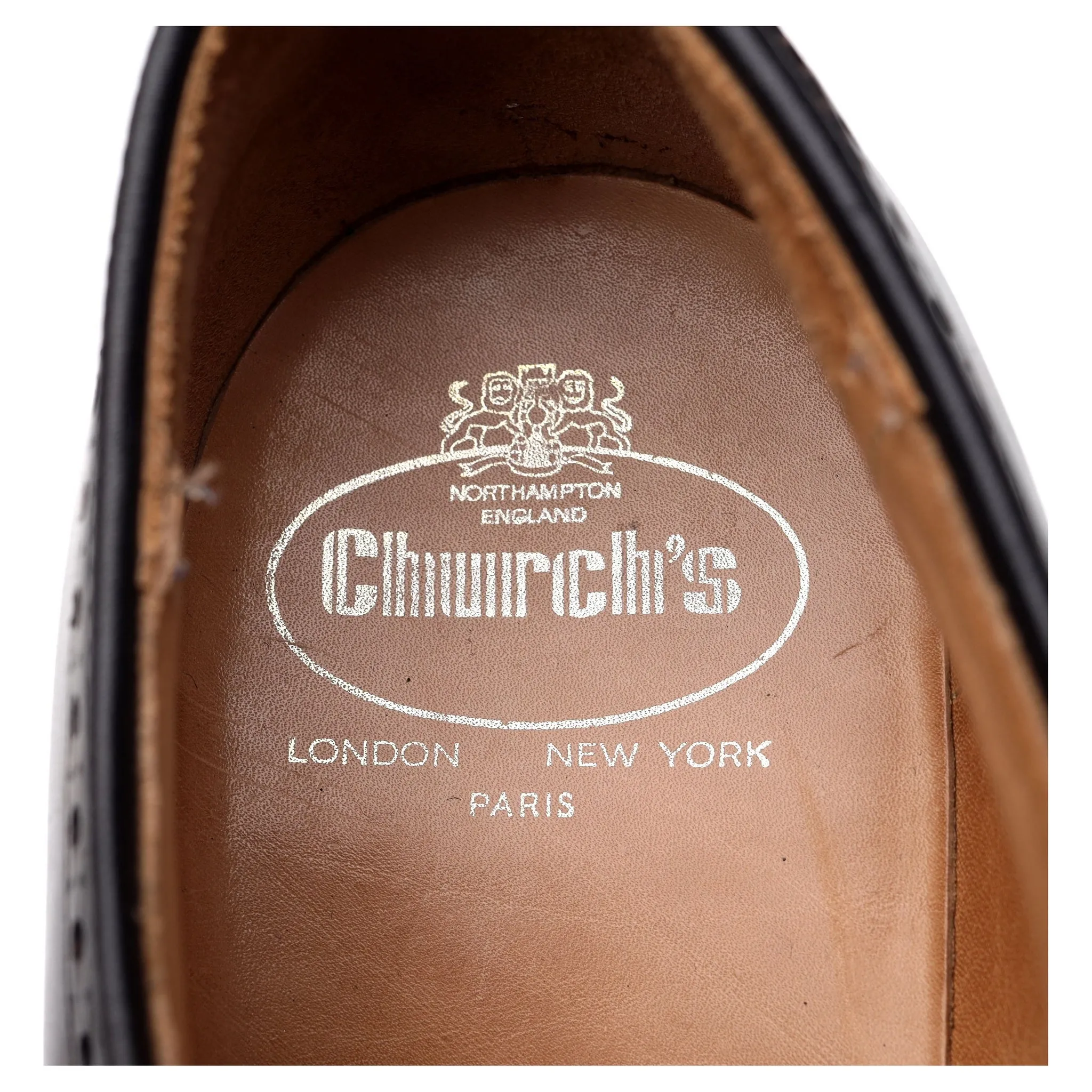 'Brookland' Dark Brown Leather Derby Brogue UK 11.5 F