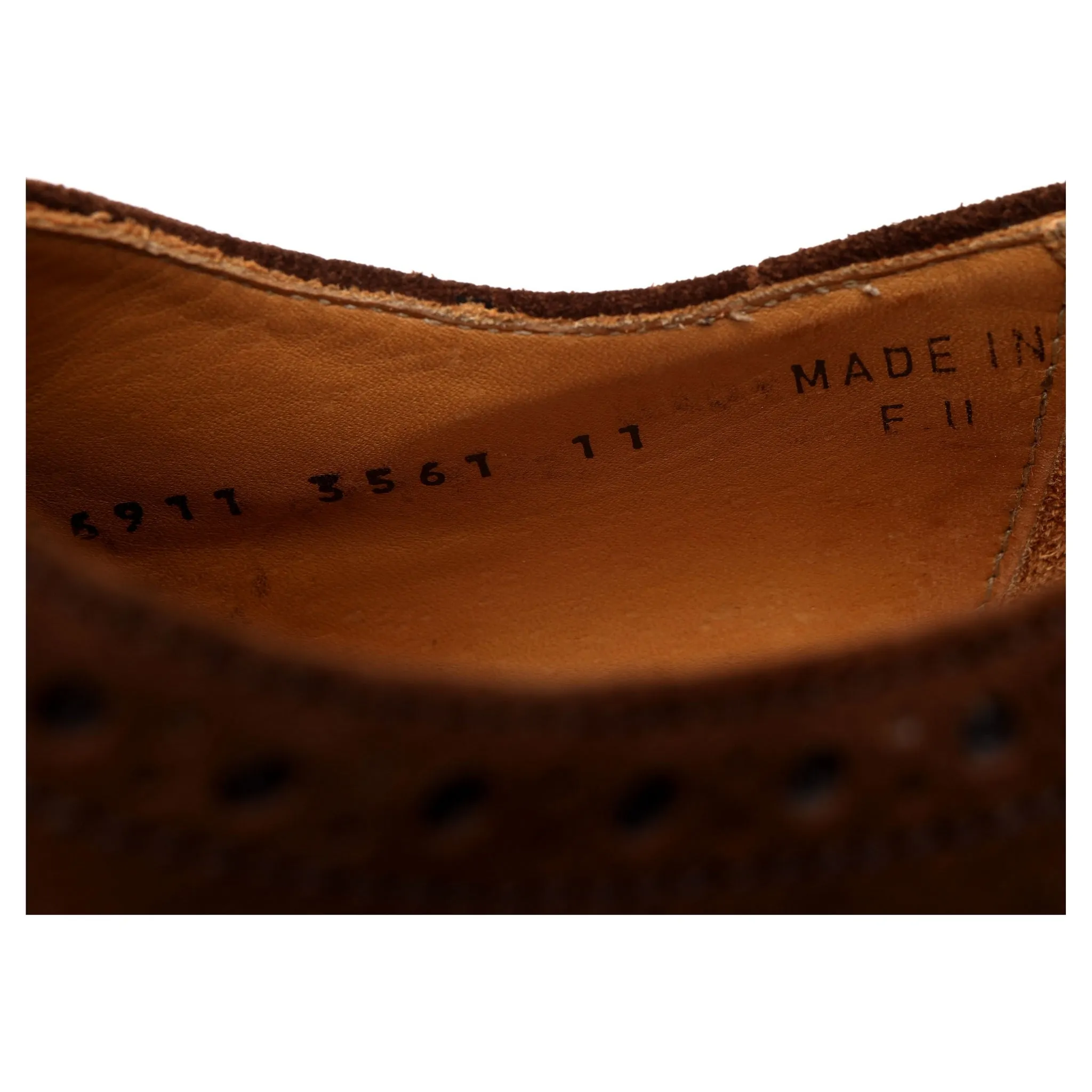 Brown Suede Oxford Brogue UK 11