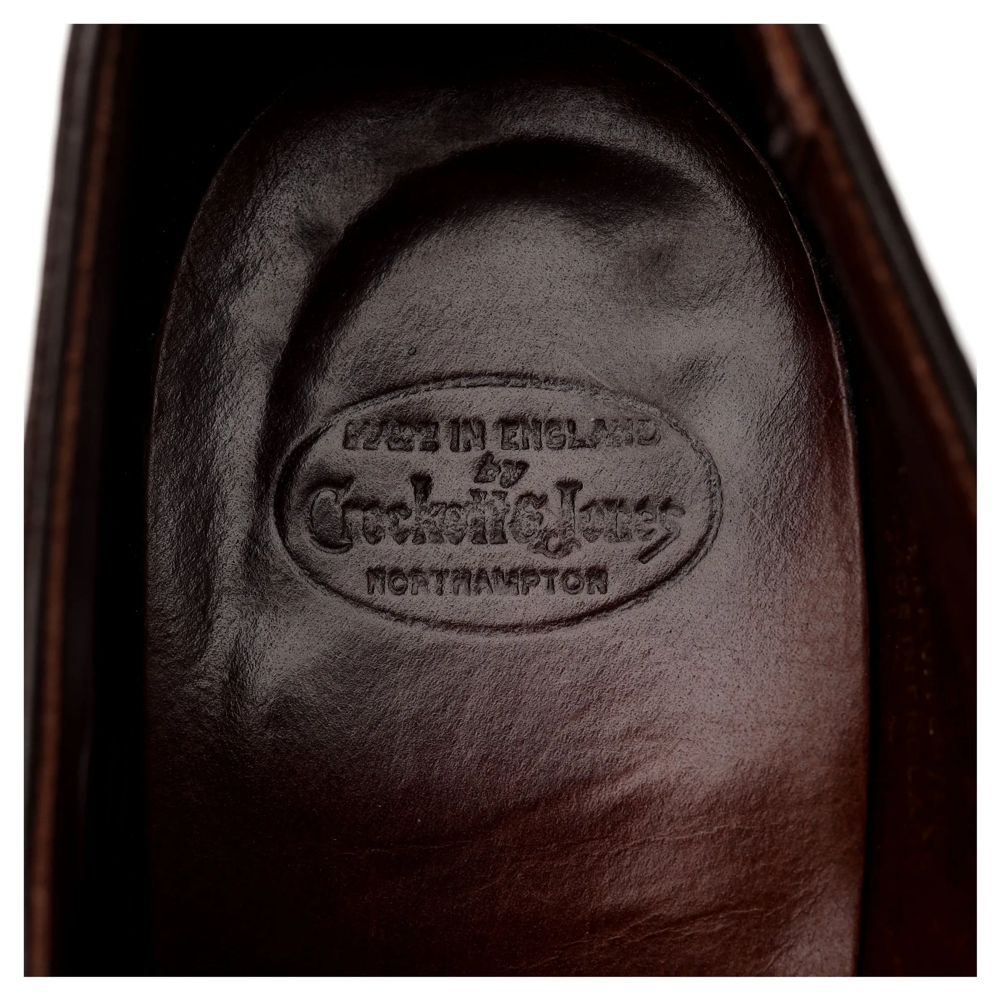 'Brunswick' Dark Brown Leather Derby Brogue UK 8 E