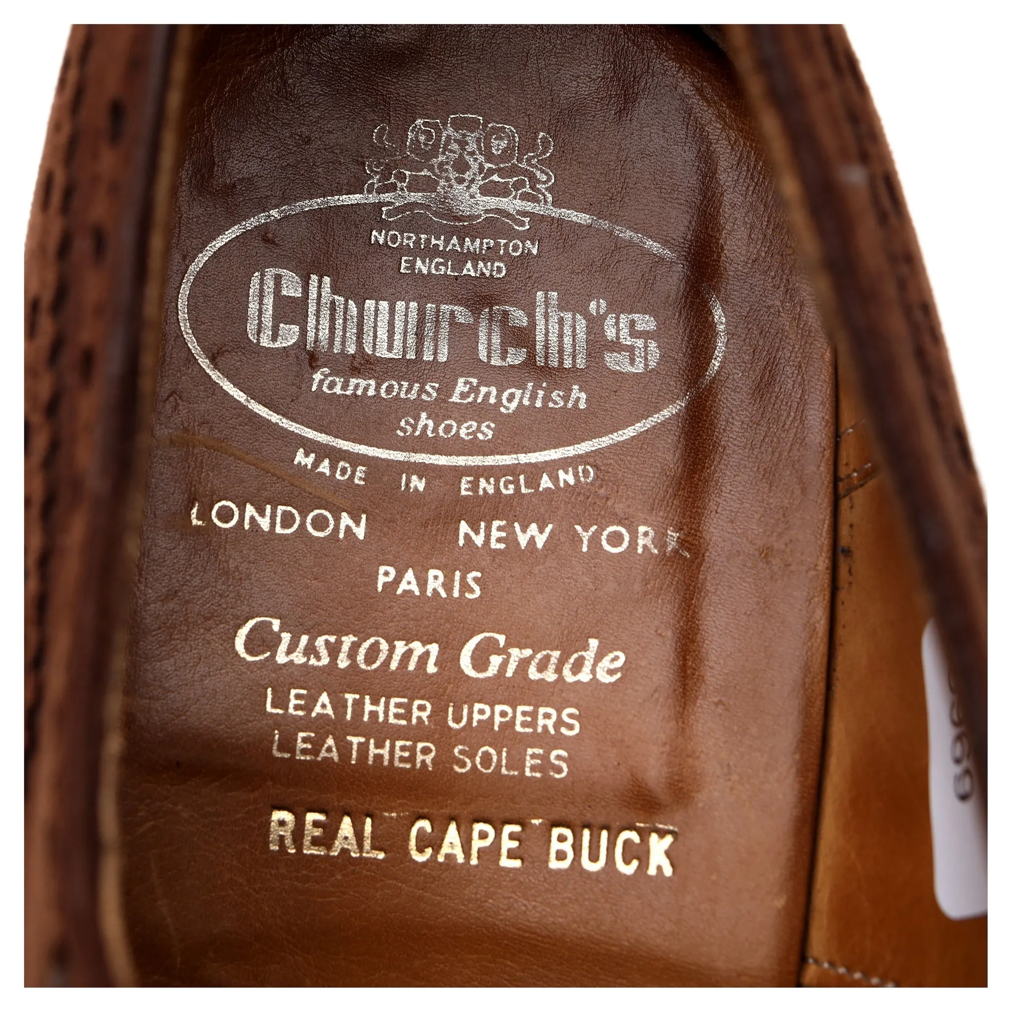 'Buck' Brown Suede Oxford UK 9.5 G
