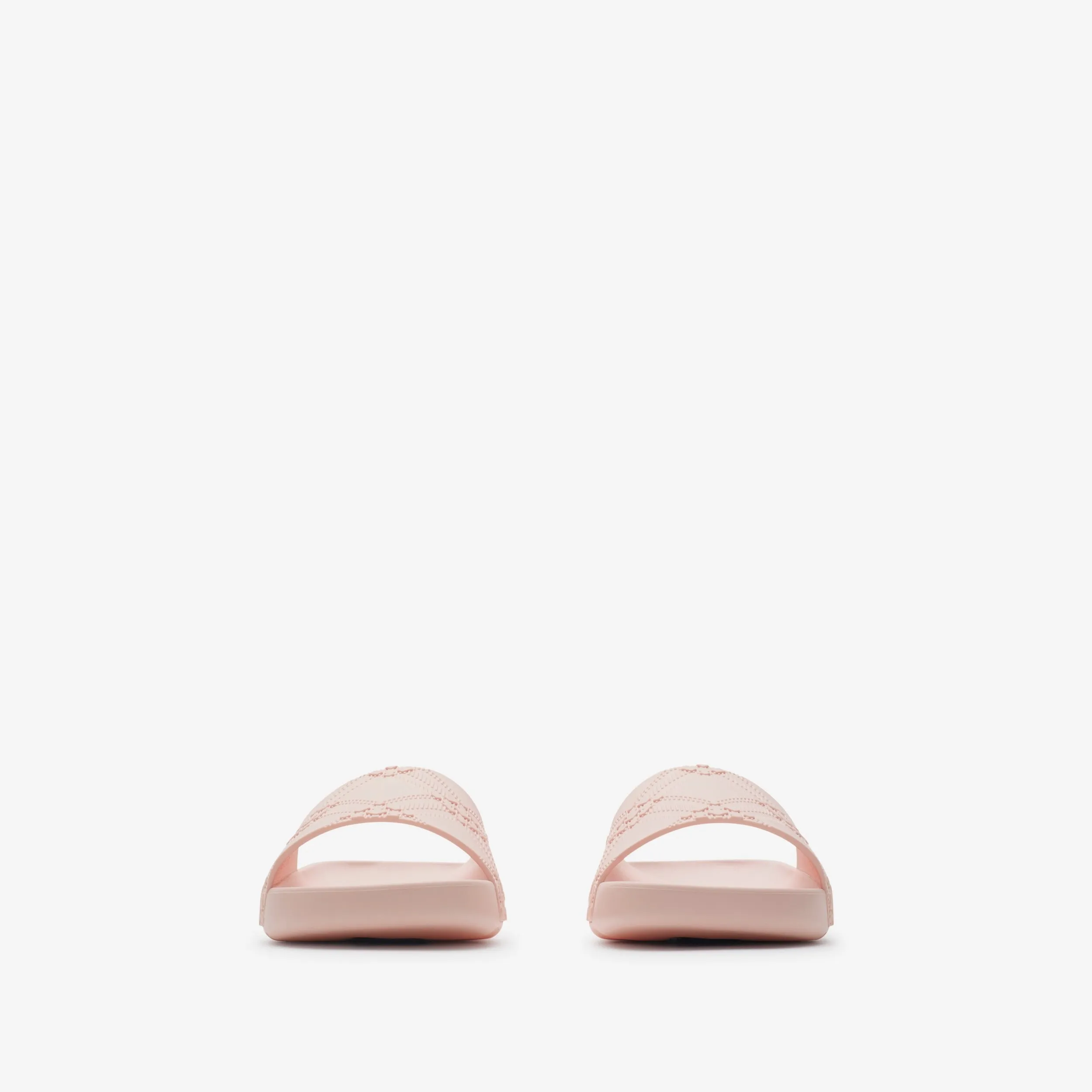 Burberry Embossed Check Dive Slides in Gloss