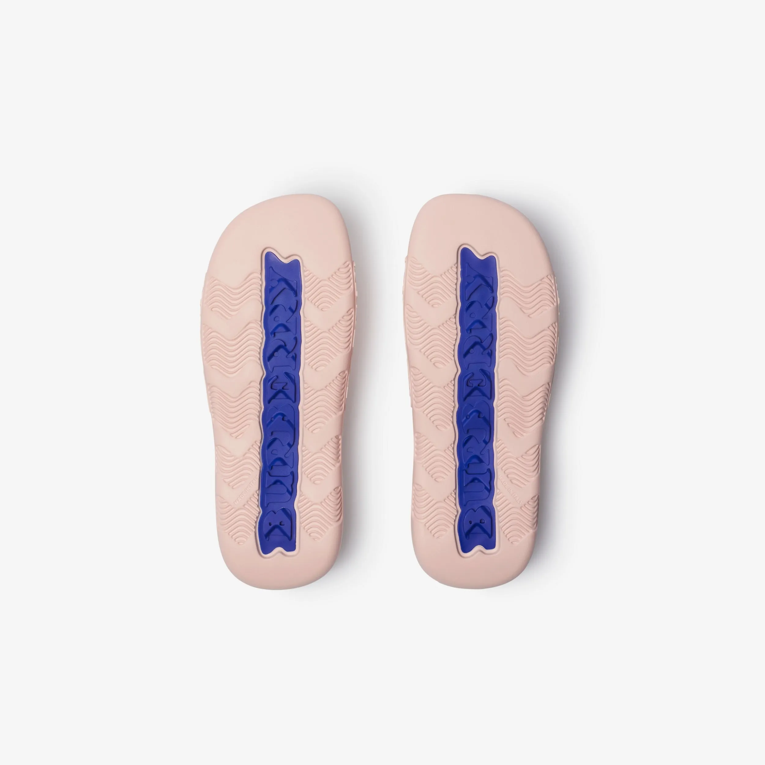 Burberry Embossed Check Dive Slides in Gloss