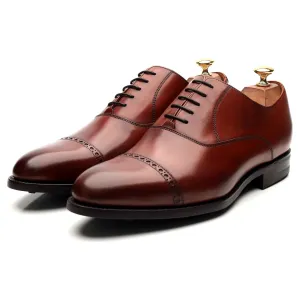 'Burford' Brown Leather Oxford UK 9 G