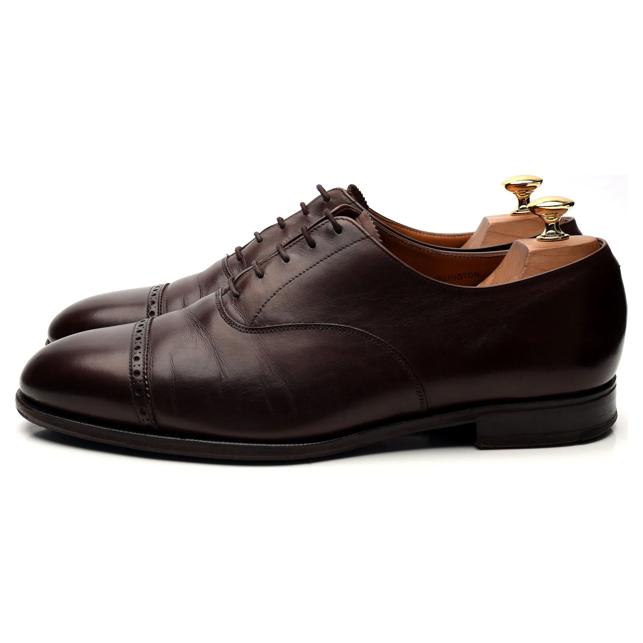 'Burlington' Dark Brown Leather Oxford UK 10 F