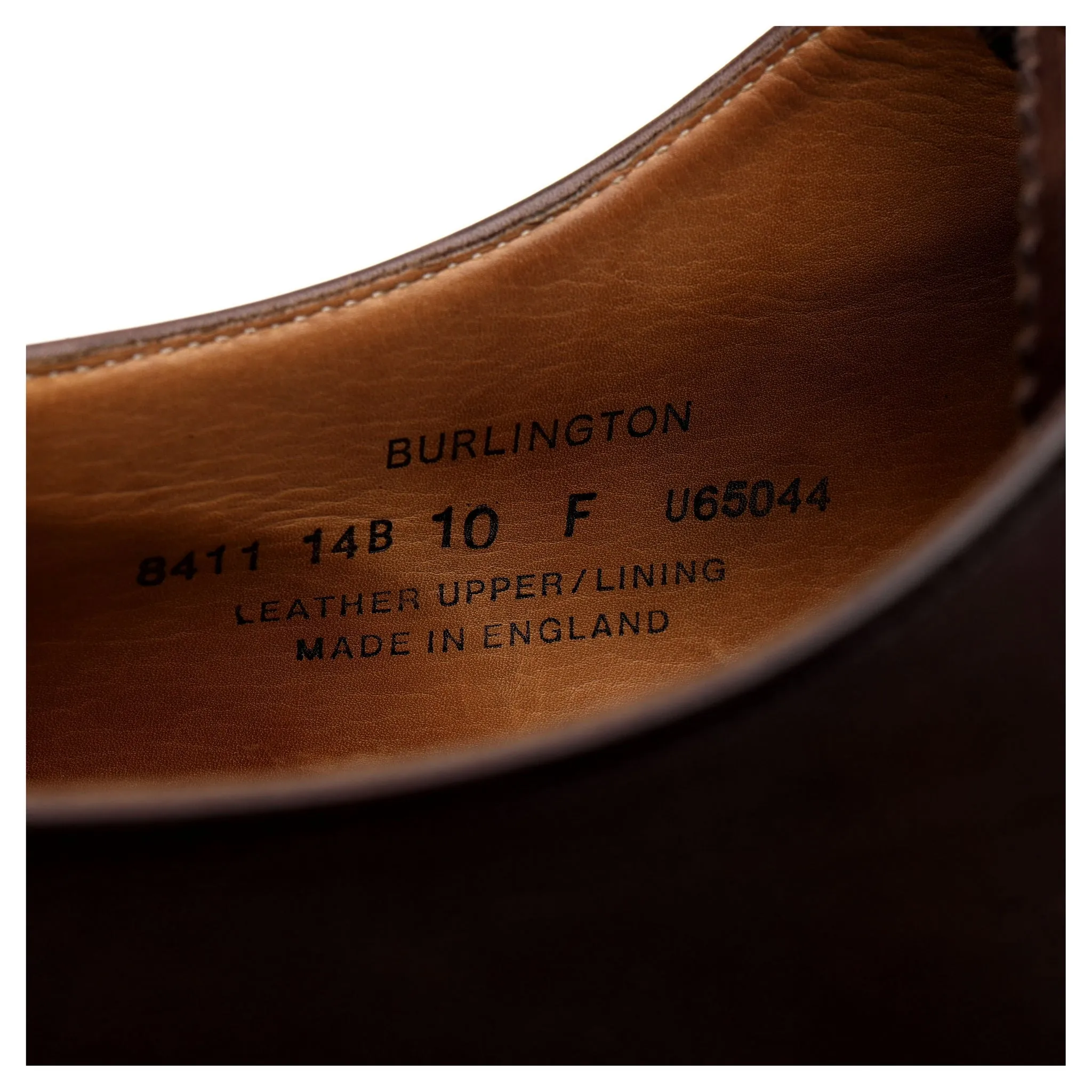 'Burlington' Dark Brown Leather Oxford UK 10 F