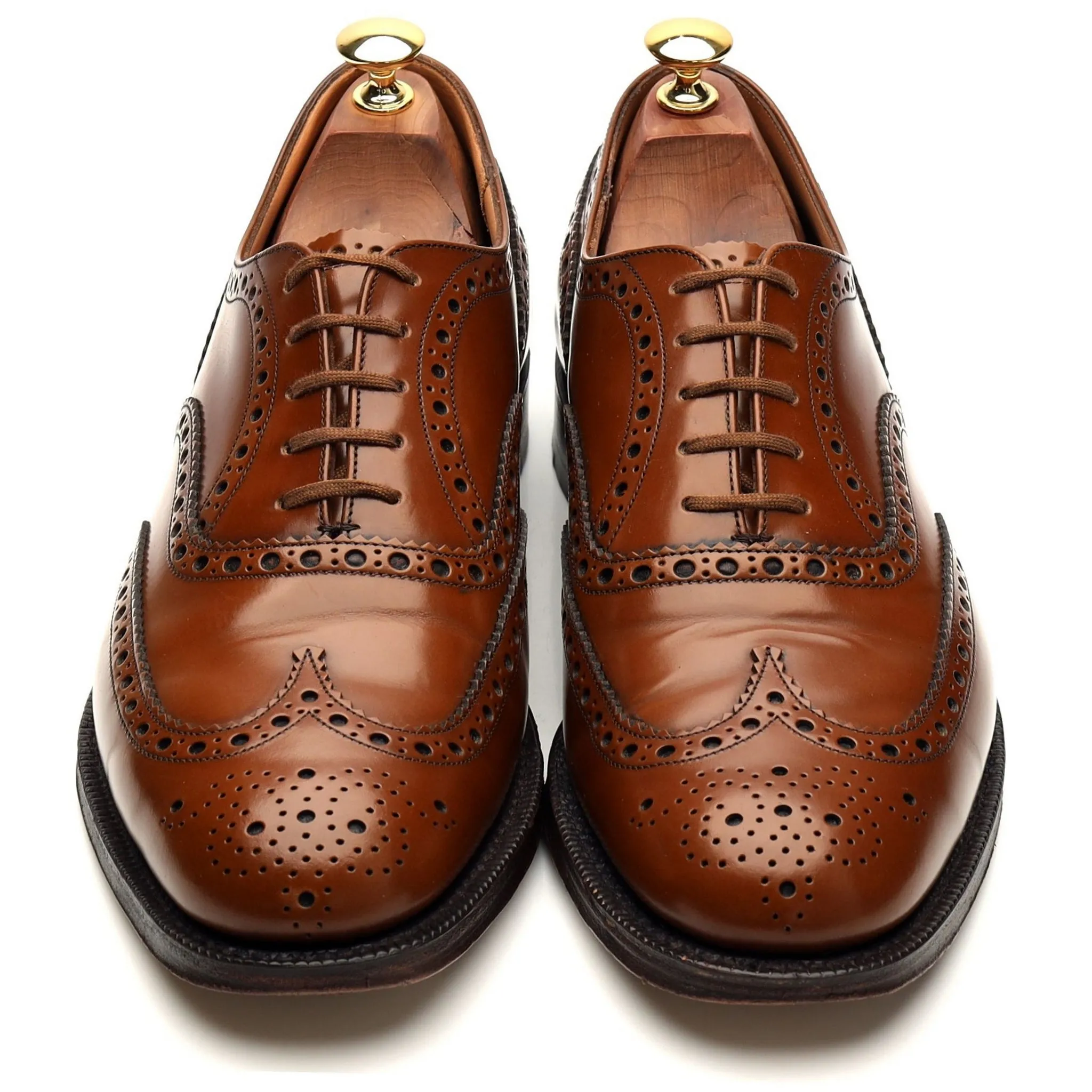 'Burwood' Brown Leather Oxford Brogue UK 9 G