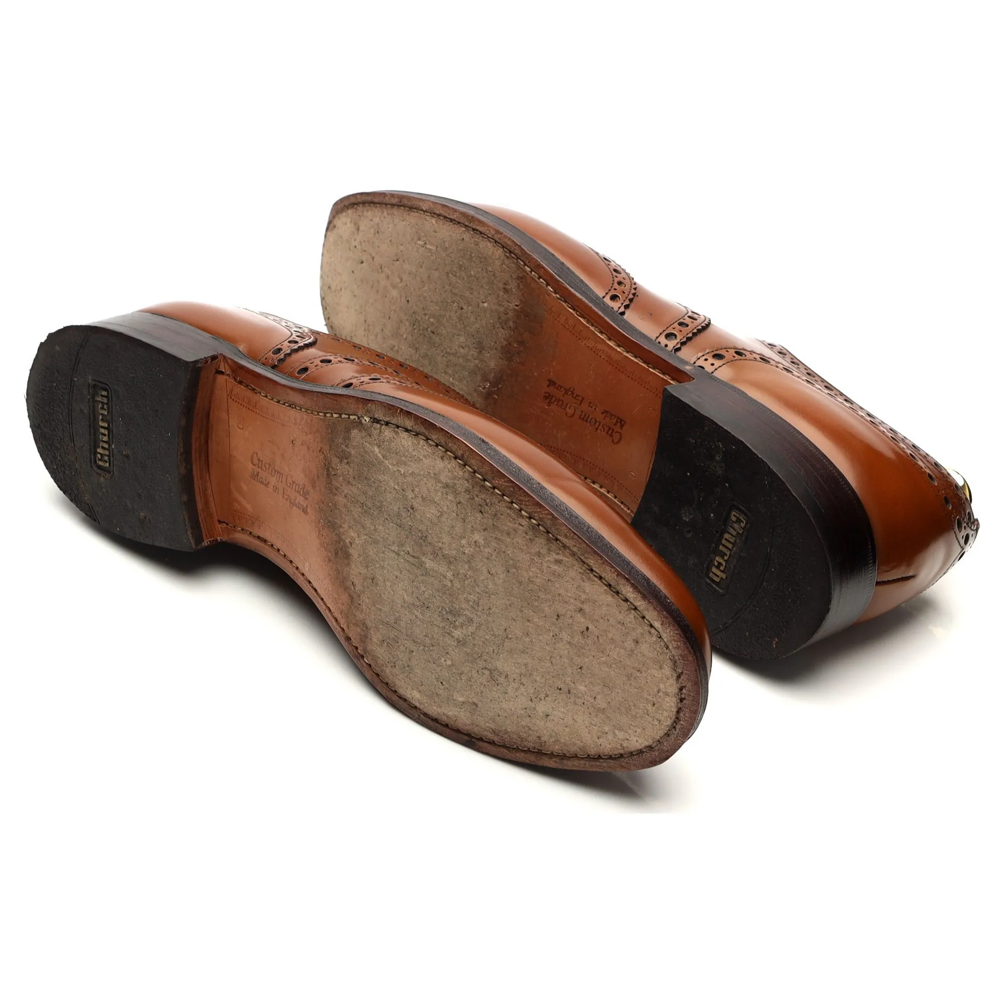 'Burwood' Brown Leather Oxford Brogue UK 9 G