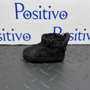 Buscemi 100MM Baby Gleam Black Leather Sneakers