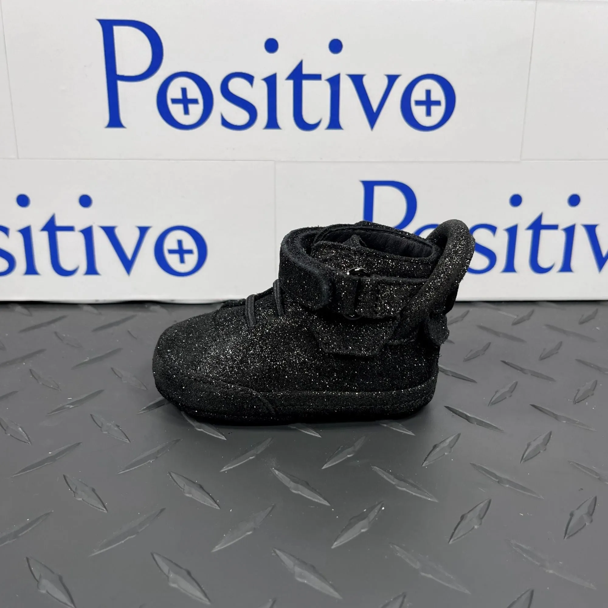 Buscemi 100MM Baby Gleam Black Leather Sneakers