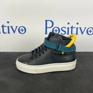 Buscemi 100MM Kid Black Trio Leather Sneakers
