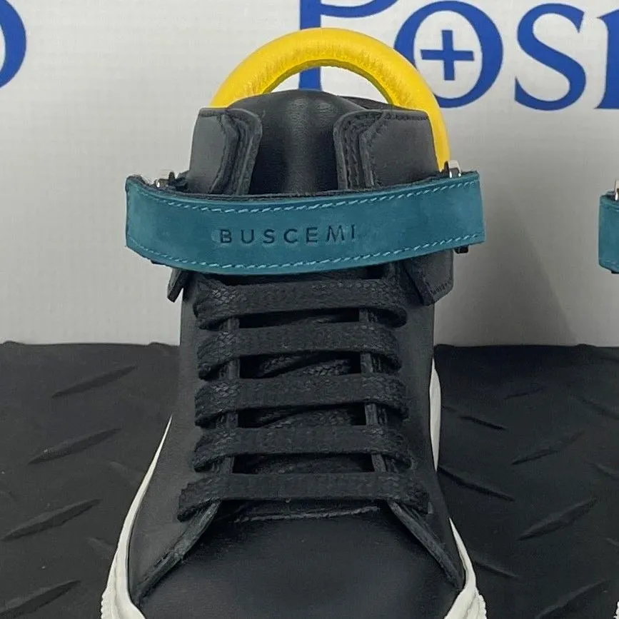 Buscemi 100MM Kid Black Trio Leather Sneakers