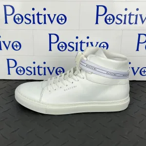 Buscemi Mens 100MM SPORT White Leather Sneakers Sample w/ Defect