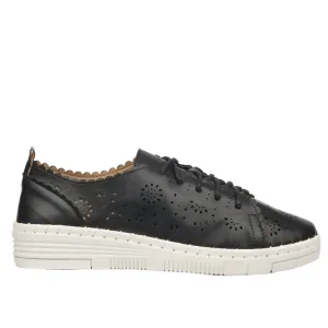 Butterfly Lace-up Sneaker - Black