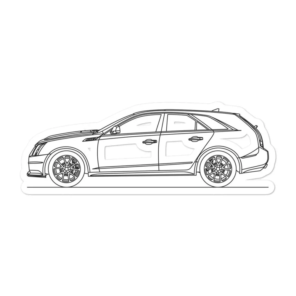 Cadillac CTS-V II Wagon Outline Sticker