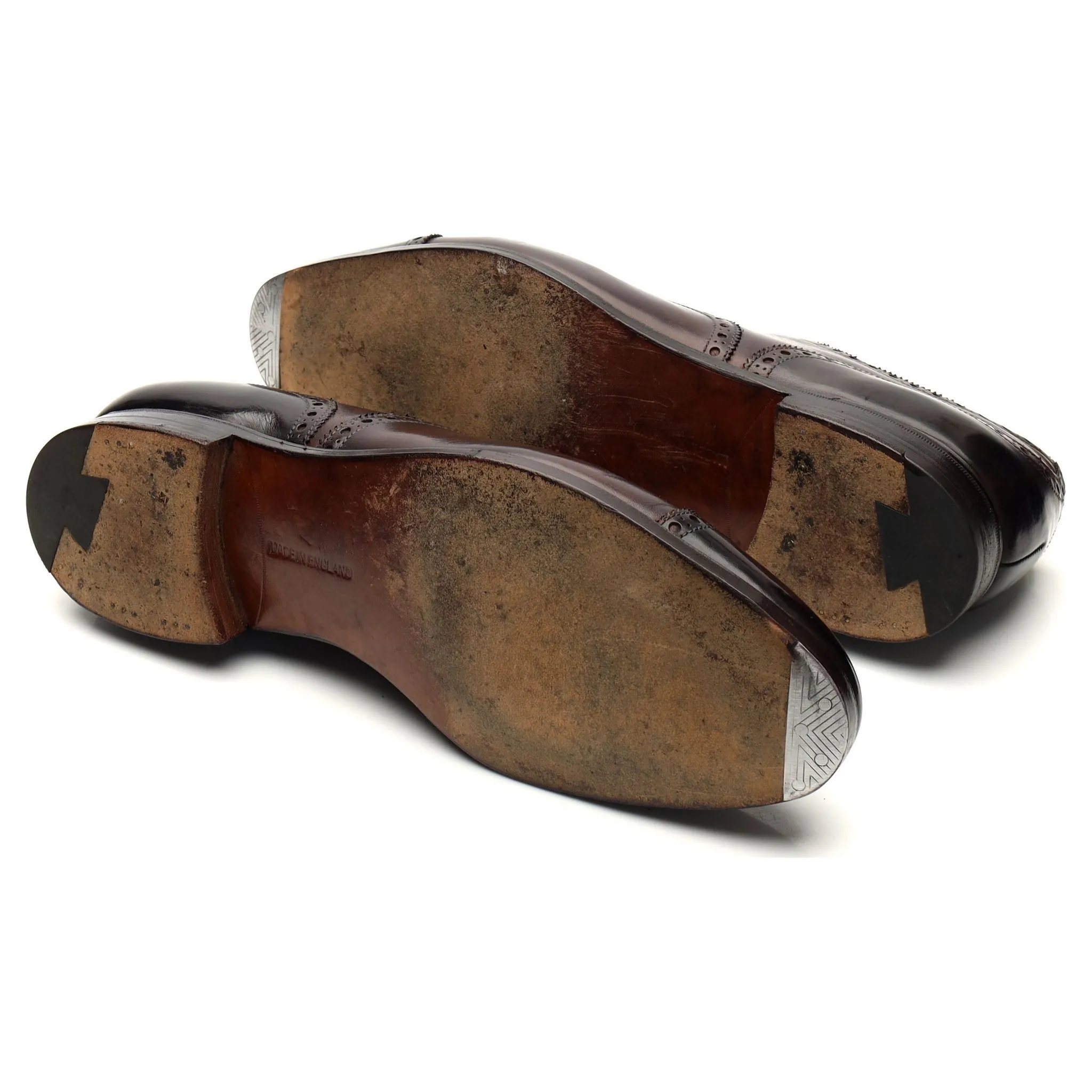 'Cadogan' Dark Brown Leather Oxford Brogue UK 9 E
