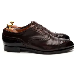 'Cadogan' Dark Brown Leather Oxford Brogue UK 9 E