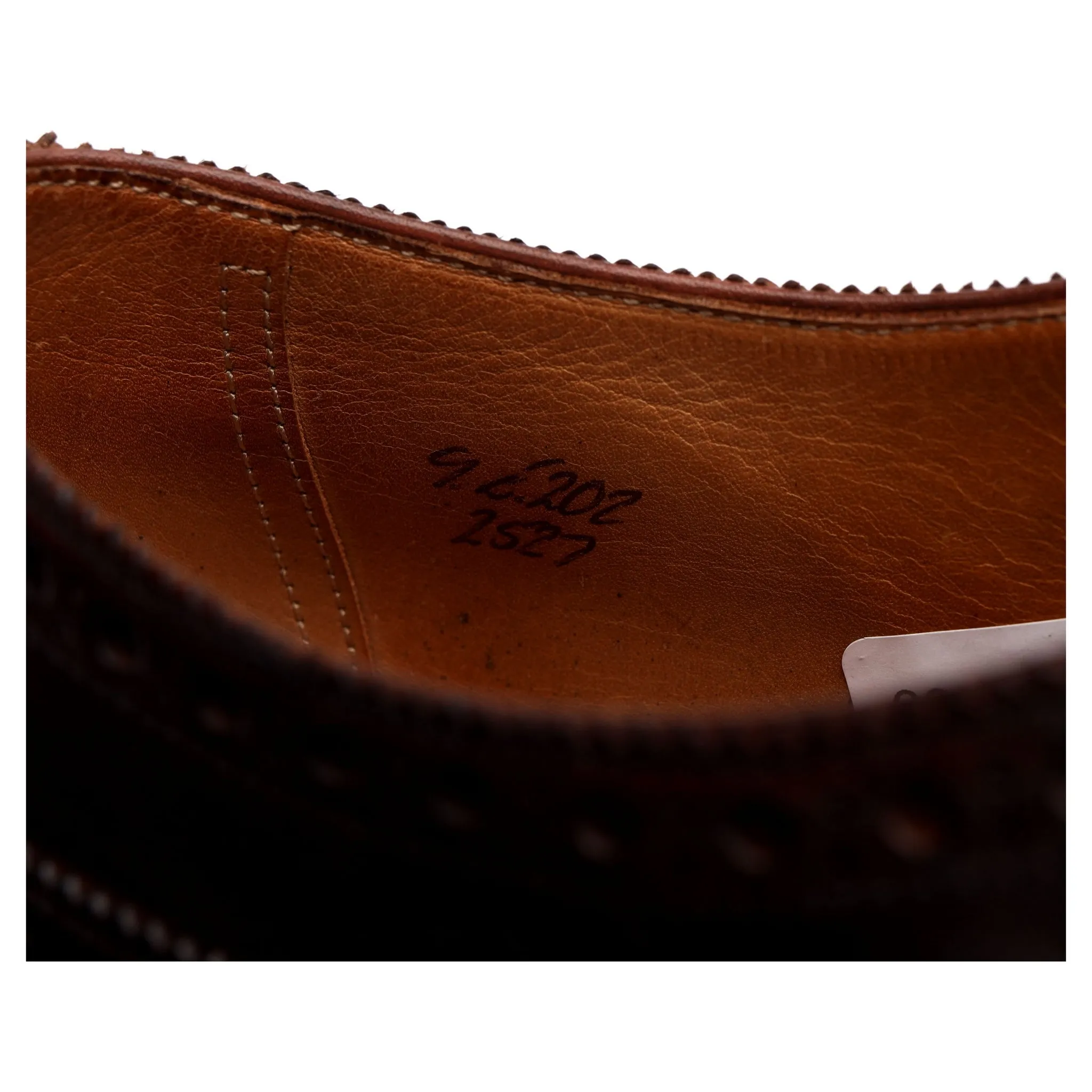 'Cadogan' Dark Brown Leather Oxford Brogue UK 9 E
