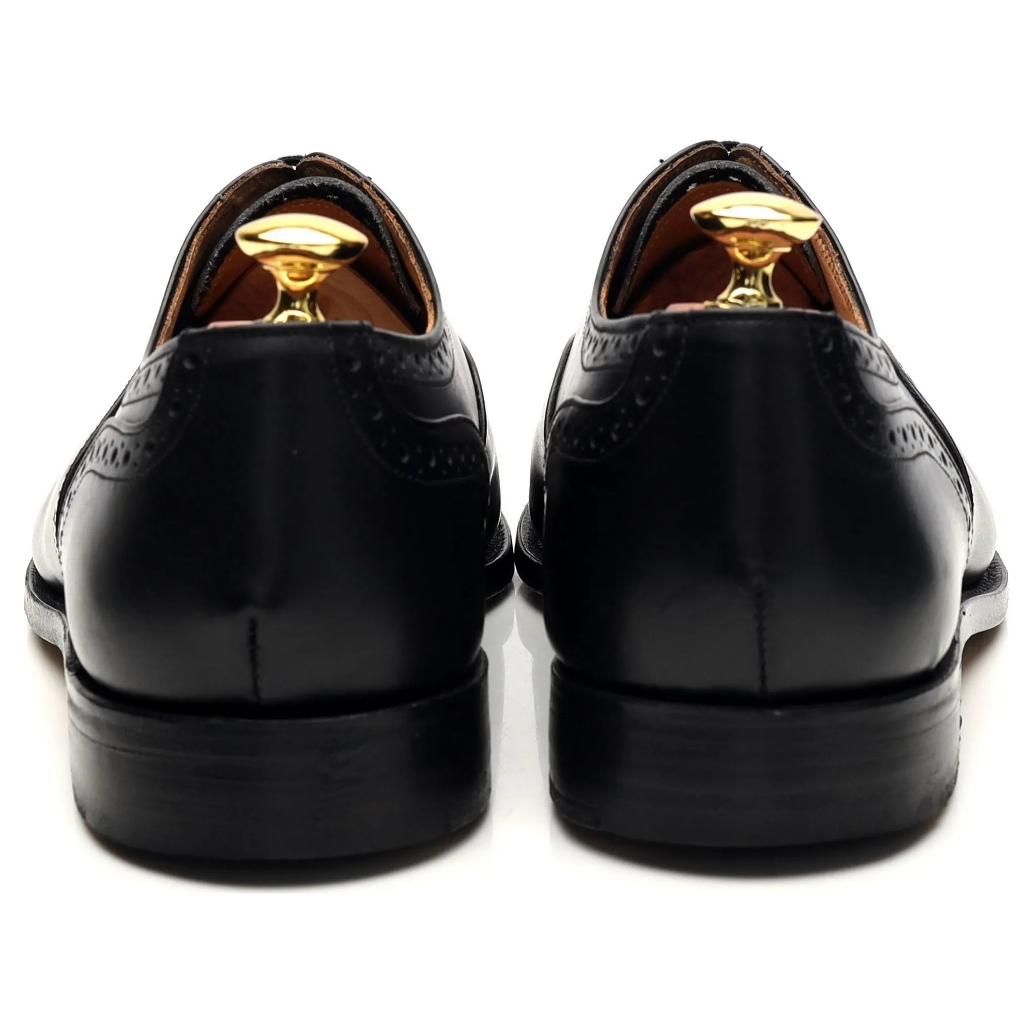 'Cambridge' Black Leather Oxford Brogues UK 7.5