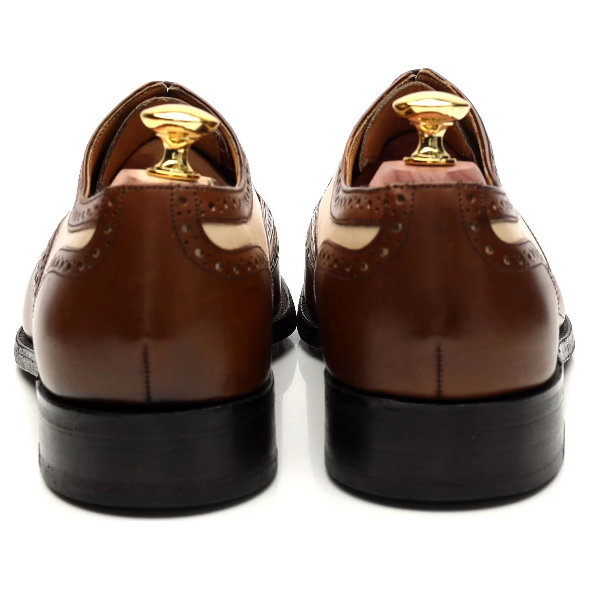 'Cambridge' Brown Two Tone Leather Spectator Brogue UK 7 FX