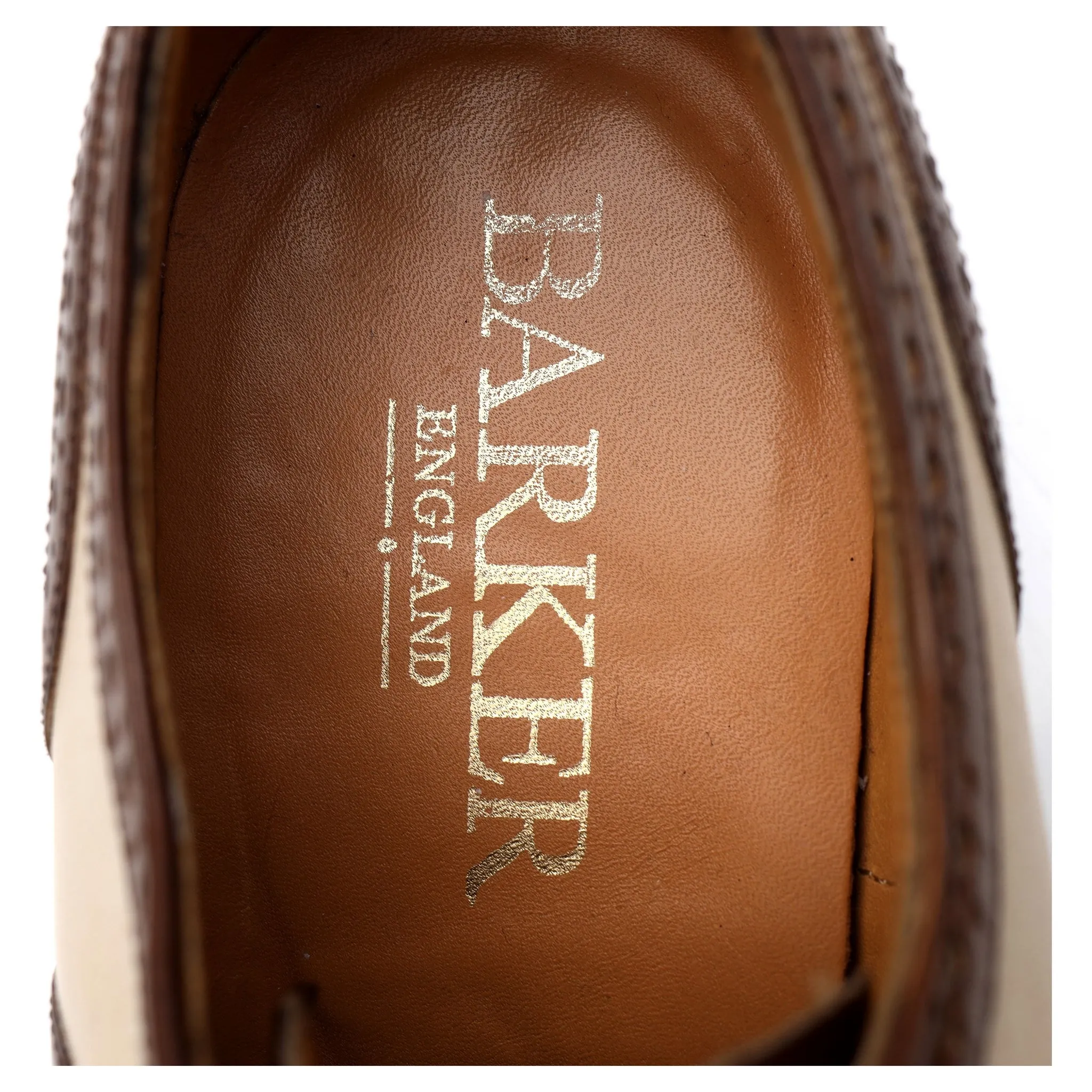 'Cambridge' Brown Two Tone Leather Spectator Brogue UK 7 FX