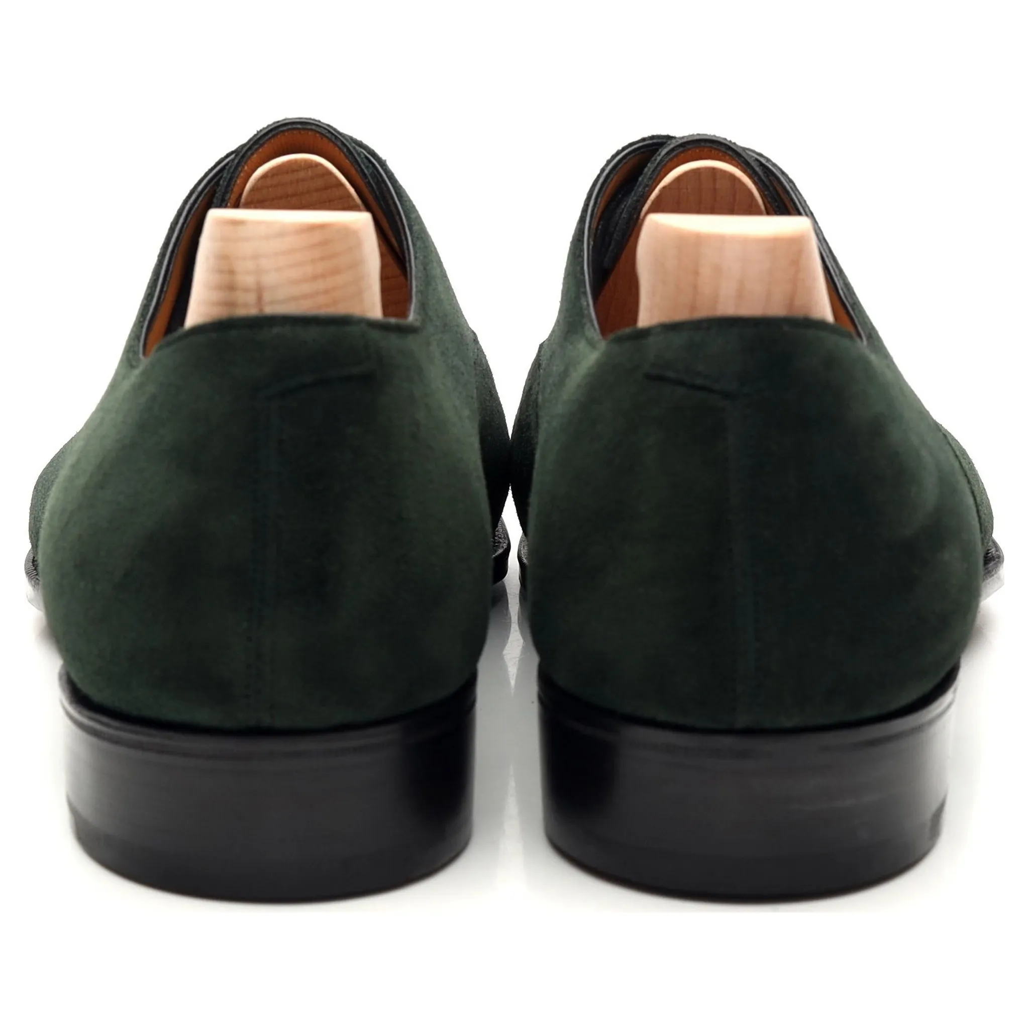 'Cambridge' Dark Green Suede Oxford UK 8.5 E