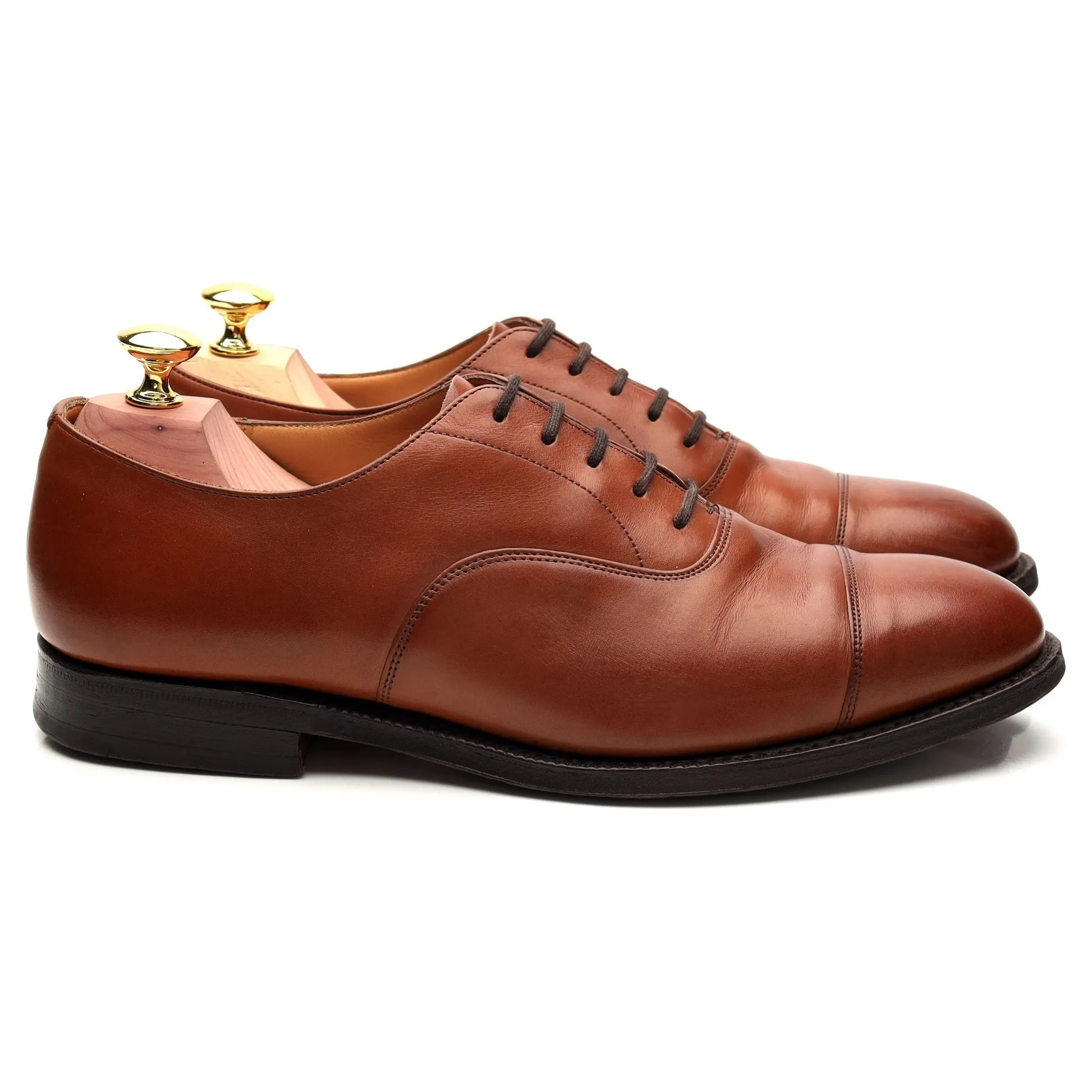 'Canberra' Tan Brown Leather Oxford UK 7 G