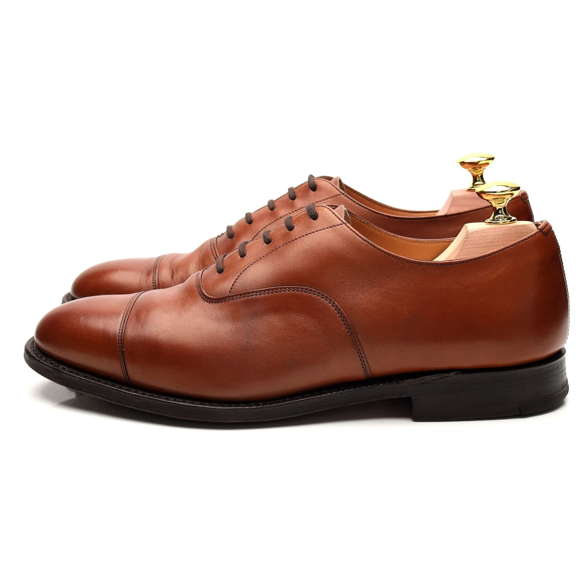 'Canberra' Tan Brown Leather Oxford UK 7 G