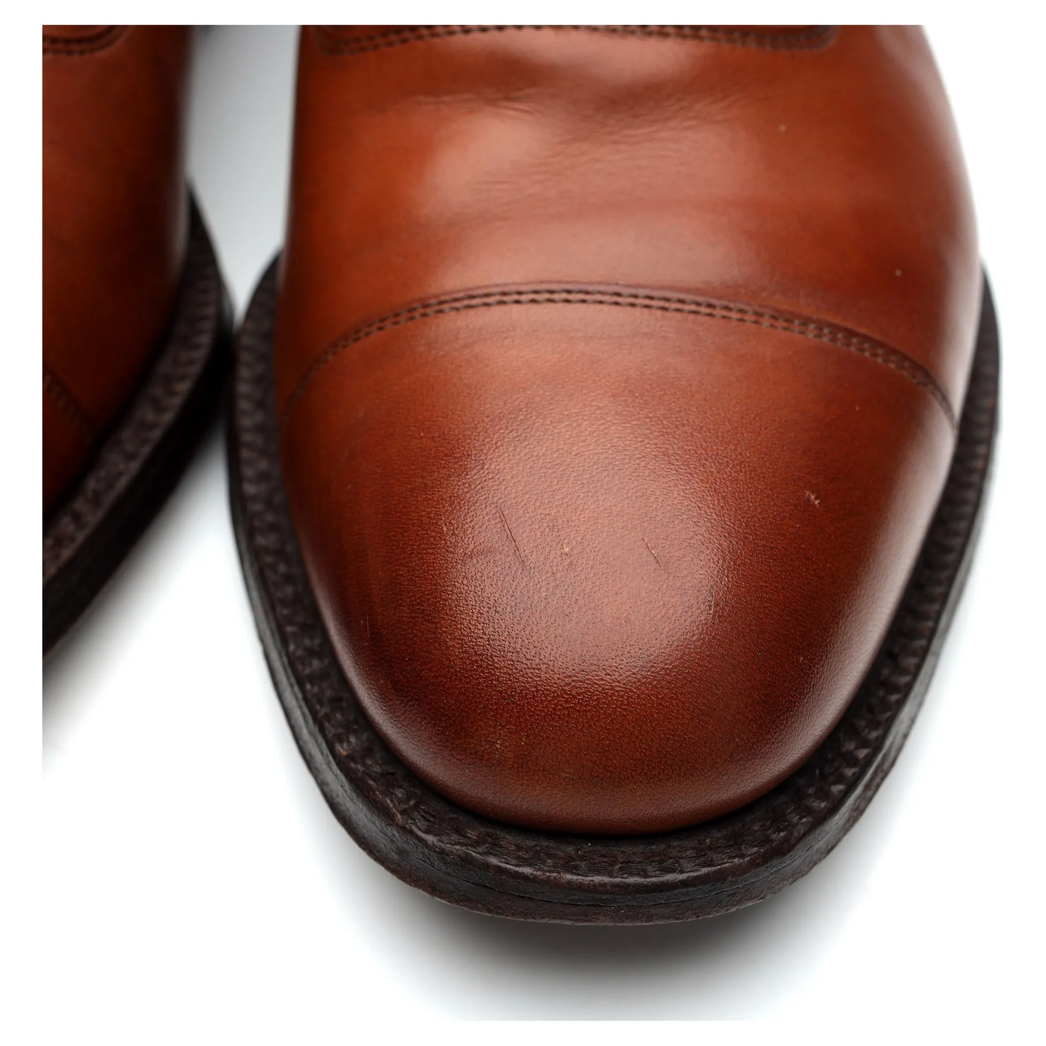 'Canberra' Tan Brown Leather Oxford UK 7 G