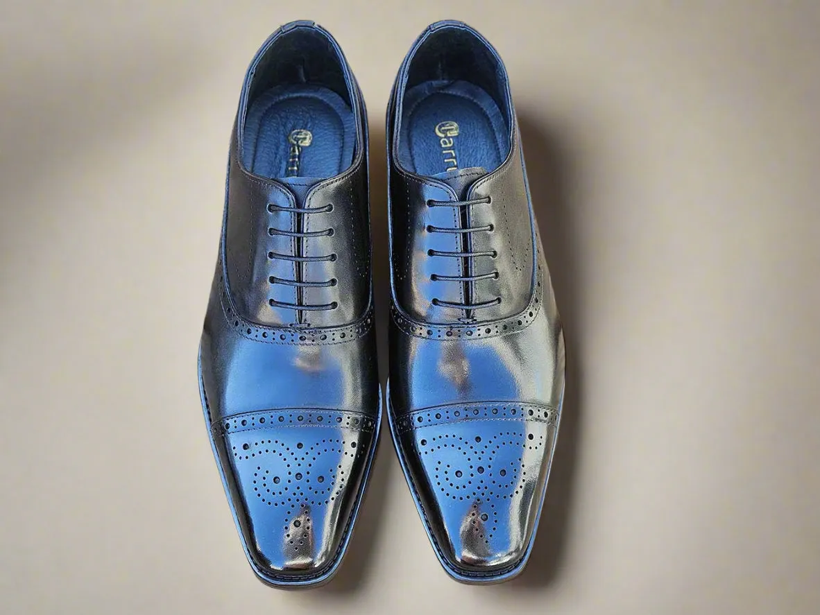 Cap Toe Lace-up in Leather Sole