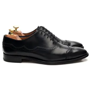 'Cardiff' Black Leather Oxford Brogue UK 8 F