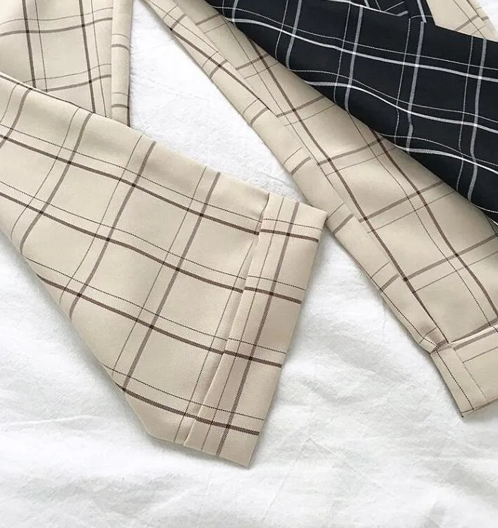 casual lace up ankle-length pants
