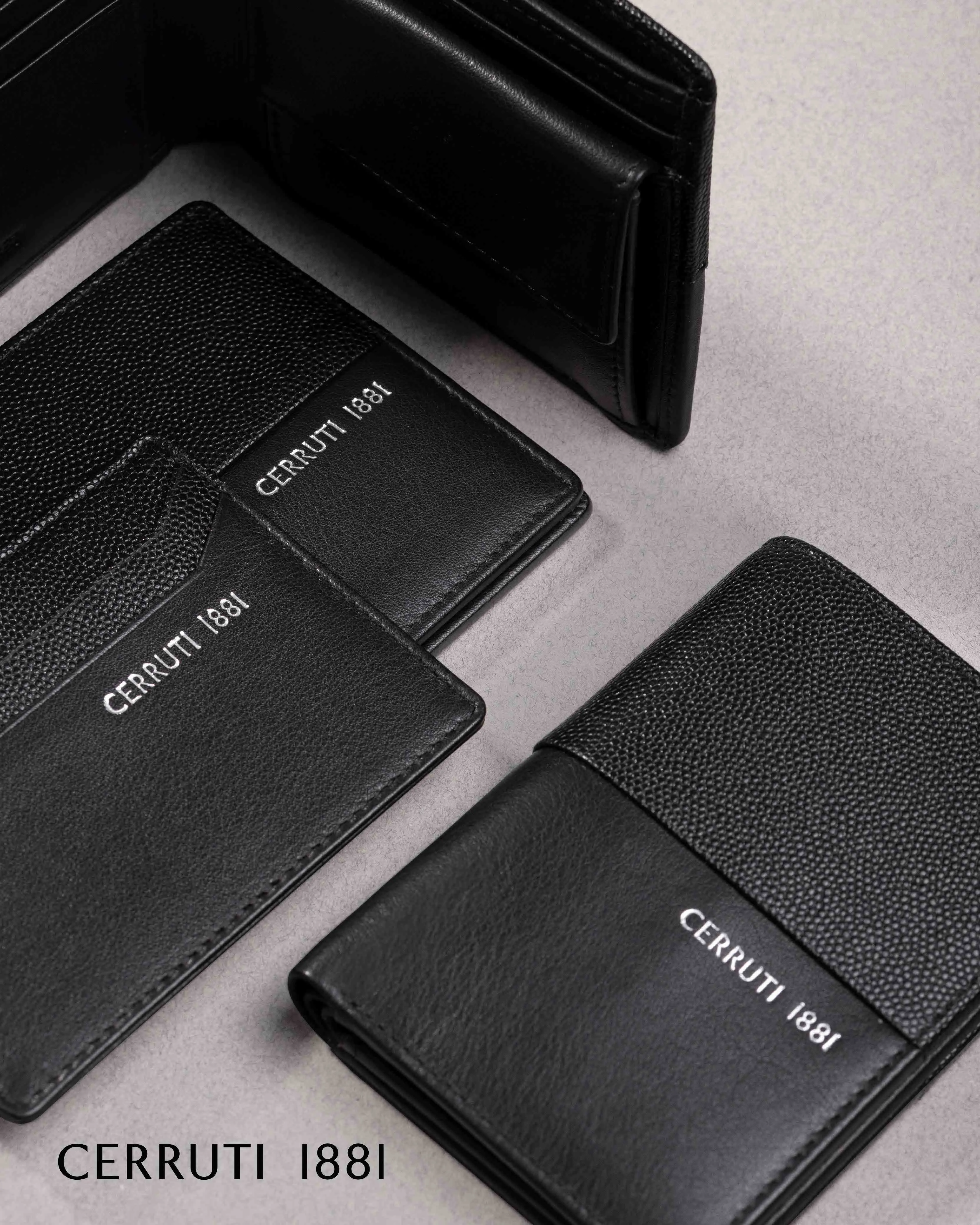 CERRUTI 1881 NLF201A-Card holder with flap Oxford Black