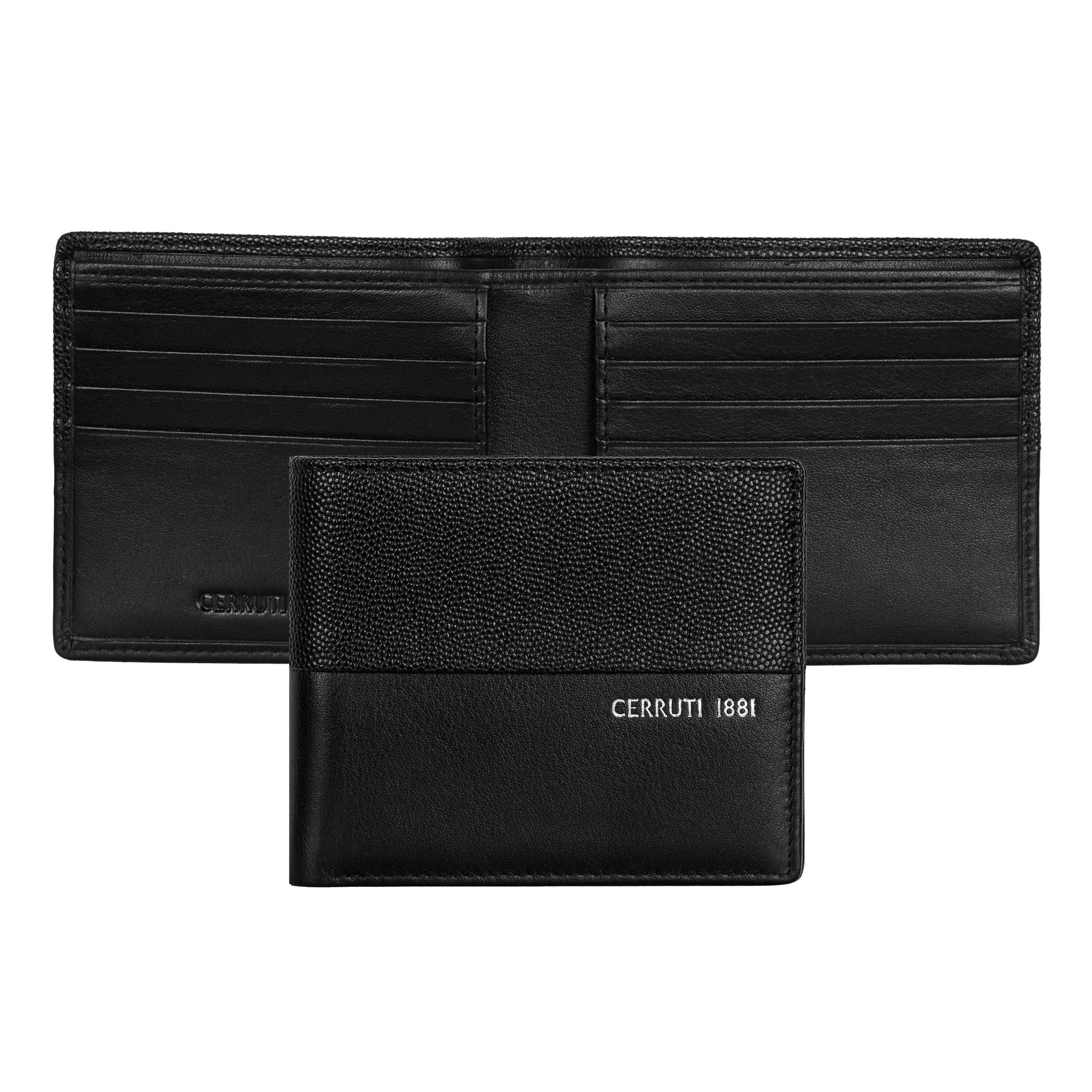 CERRUTI 1881 NPBW201A-Set Oxford Black (ballpoint pen & wallet)