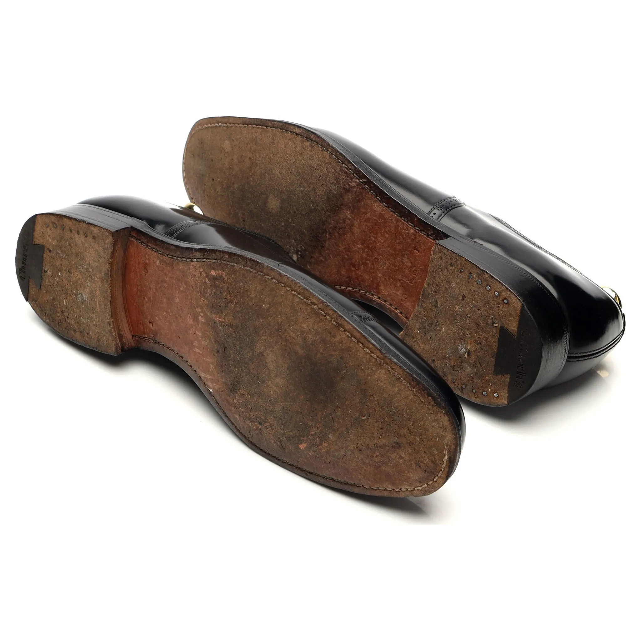 'Charmouth' Black Leather Oxford Brogues UK 9 F