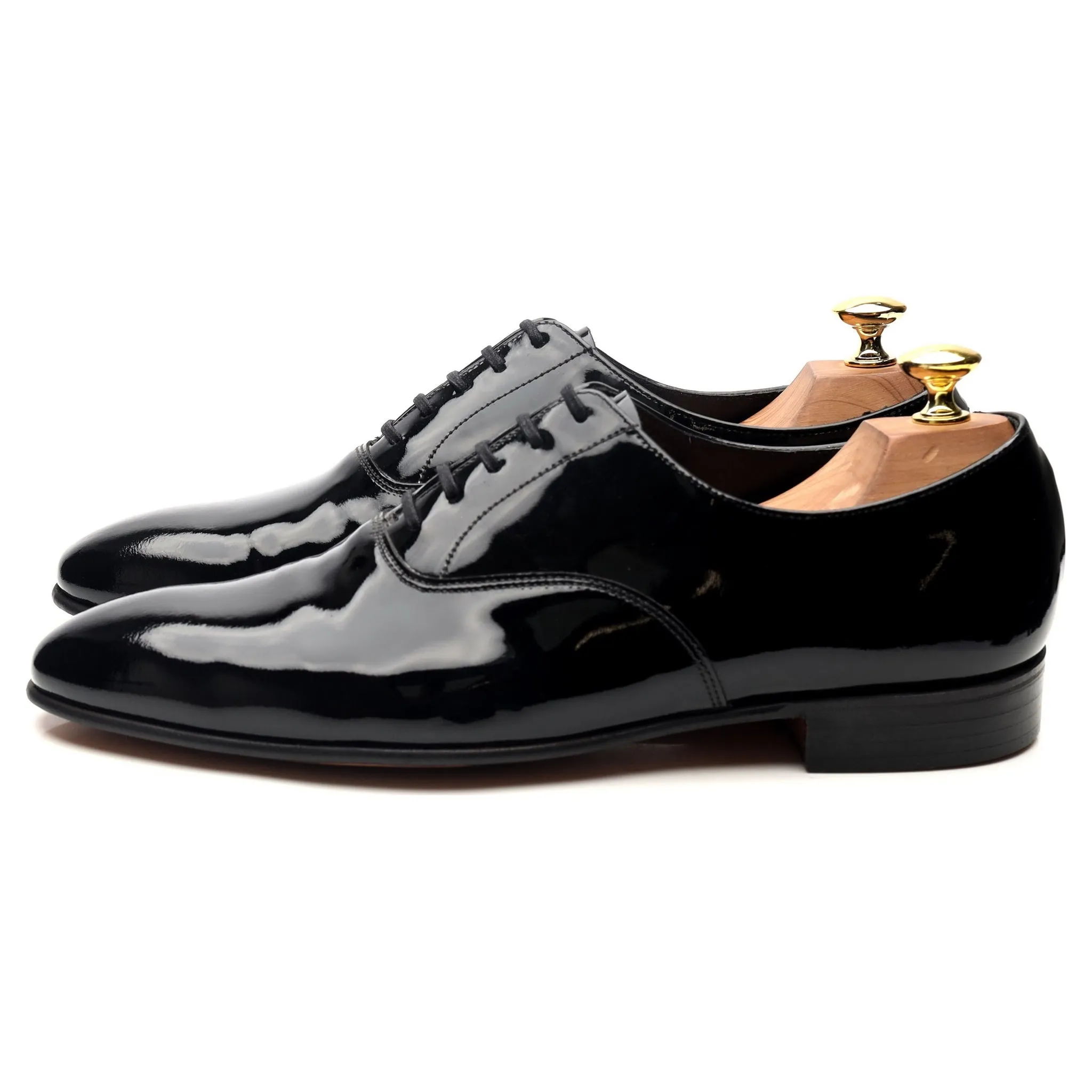 'Cheam' Black Patent Leather Oxford UK 8 E