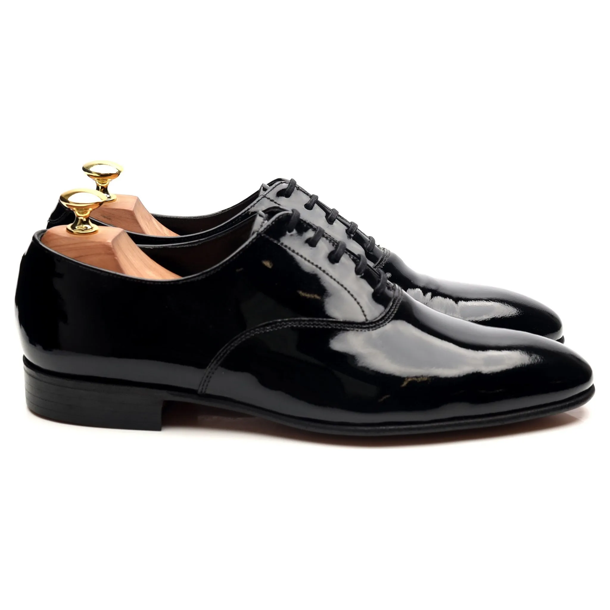 'Cheam' Black Patent Leather Oxford UK 8 E