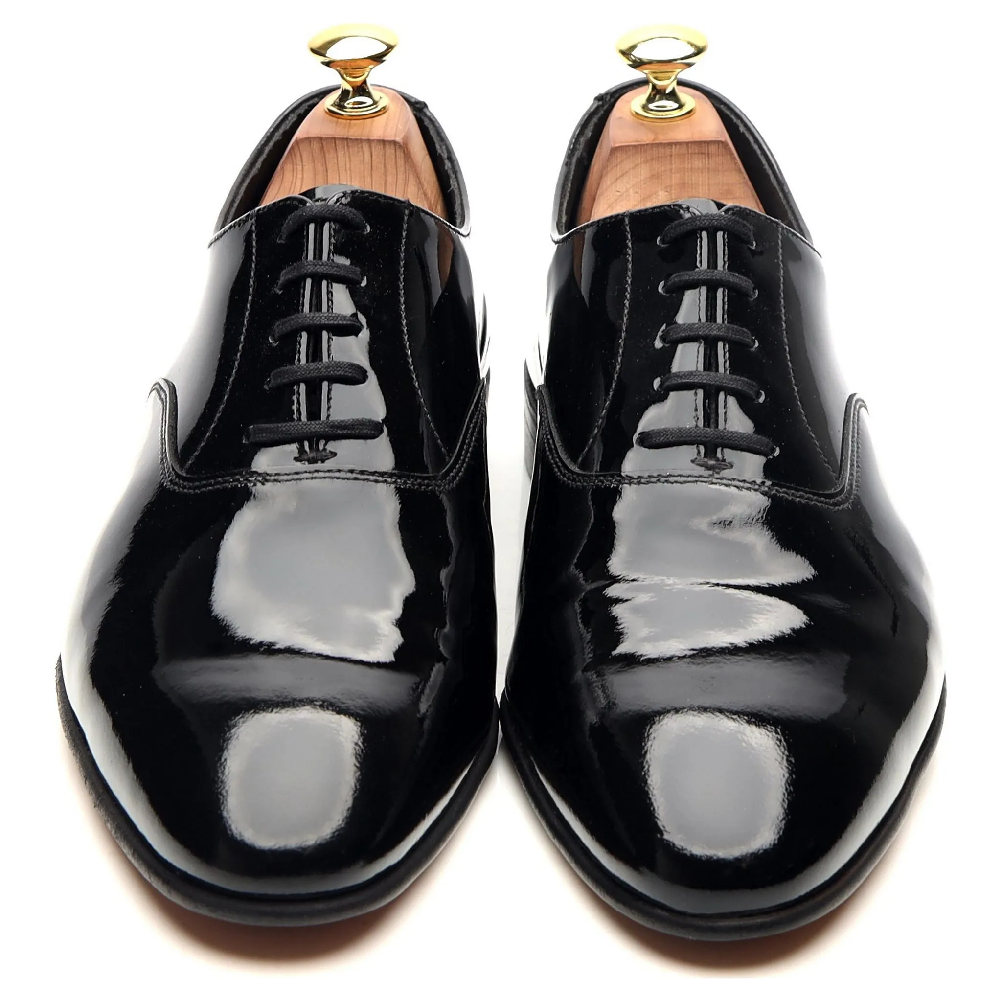 'Cheam' Black Patent Leather Oxford UK 8 E