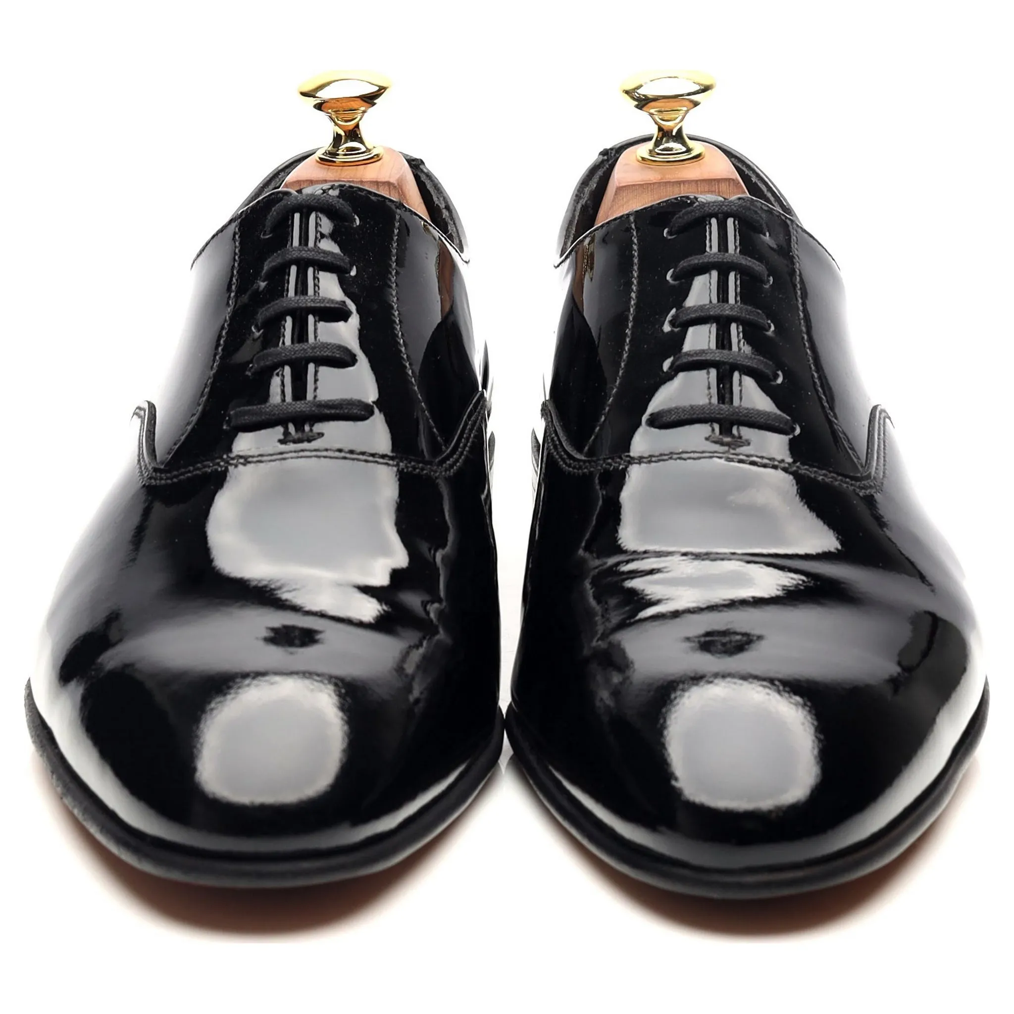 'Cheam' Black Patent Leather Oxford UK 8 E