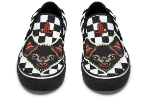 Checkered Bats V2 Slip On Shoes