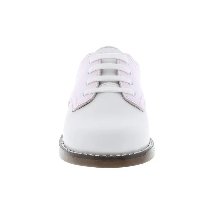 CHEER WHITE AND ROSE CLASSIC SADDLE OXFORD SHOE