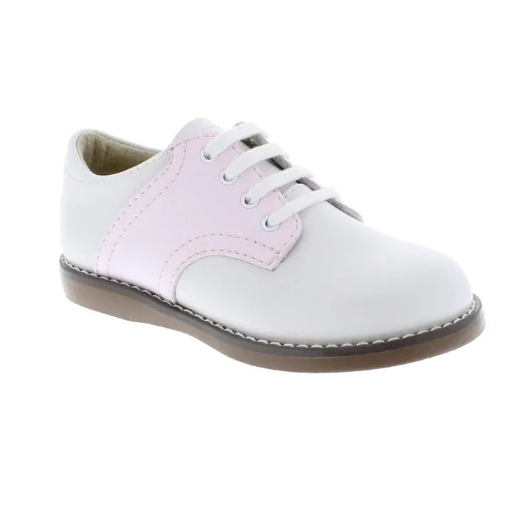 CHEER WHITE AND ROSE CLASSIC SADDLE OXFORD SHOE
