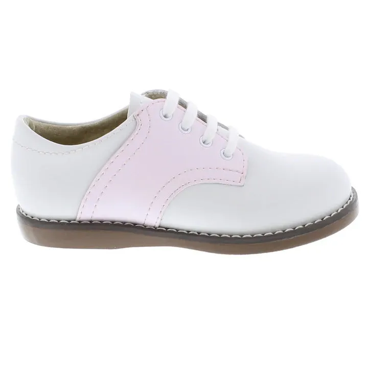 CHEER WHITE AND ROSE CLASSIC SADDLE OXFORD SHOE