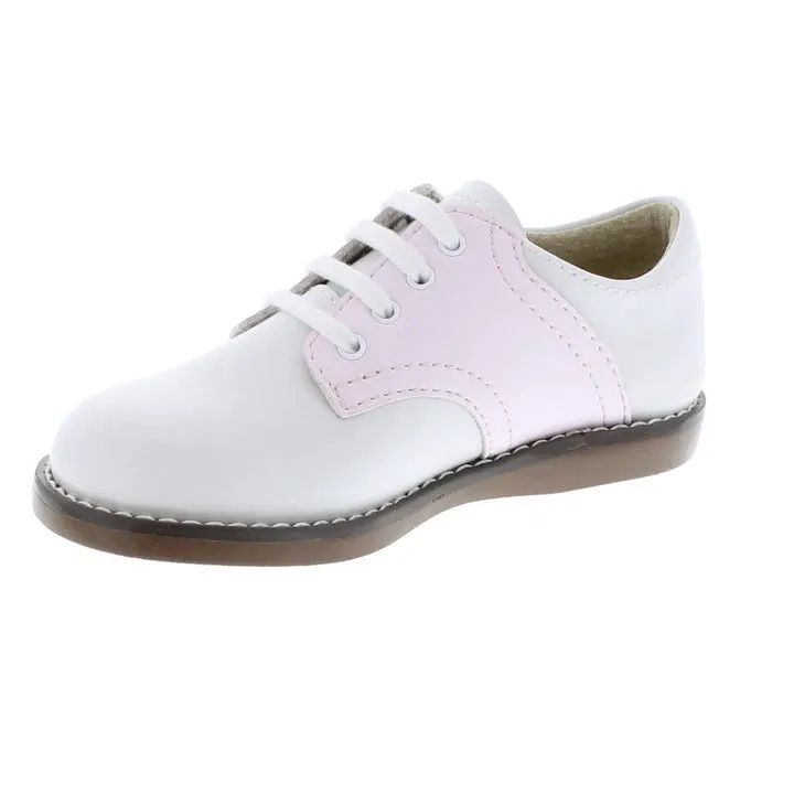 CHEER WHITE AND ROSE CLASSIC SADDLE OXFORD SHOE