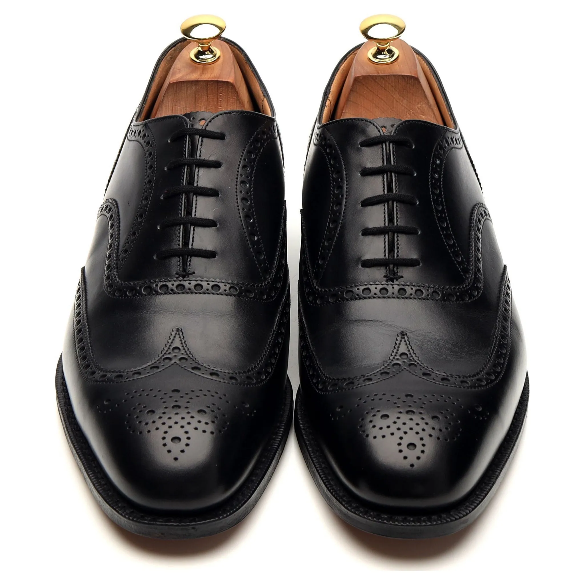 'Chetwynd' Black Leather Oxford Brogue UK 10 G