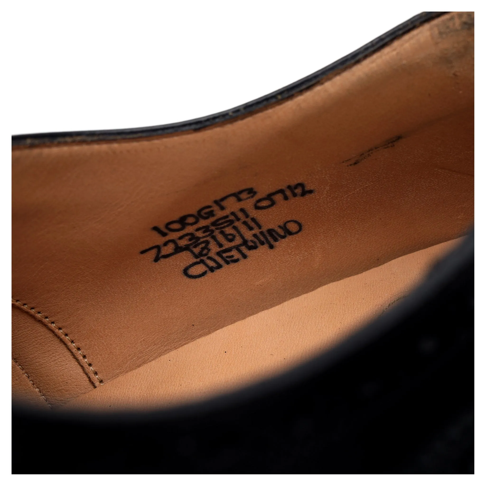 'Chetwynd' Black Leather Oxford Brogue UK 10 G