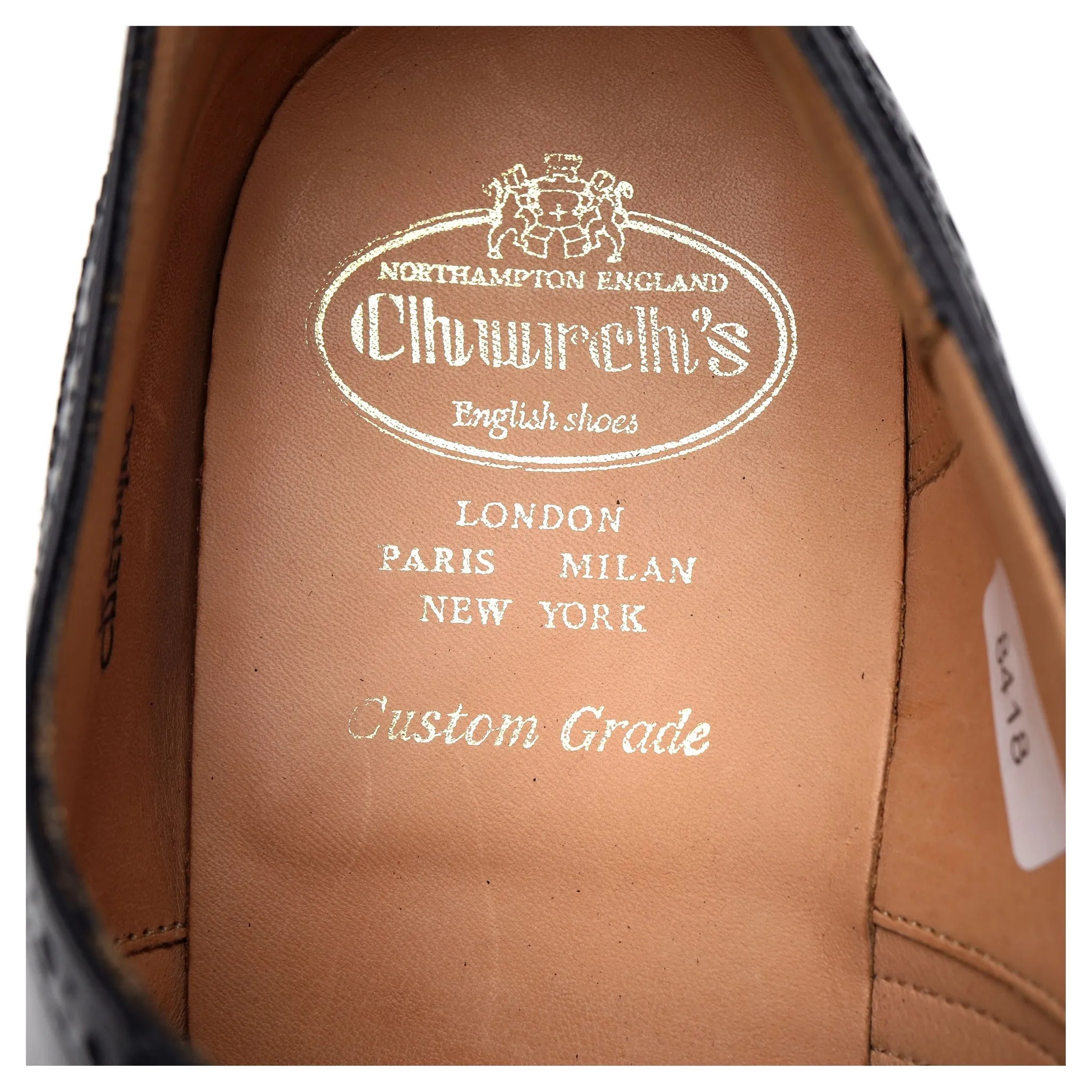 'Chetwynd' Black Leather Oxford Brogue UK 10 G