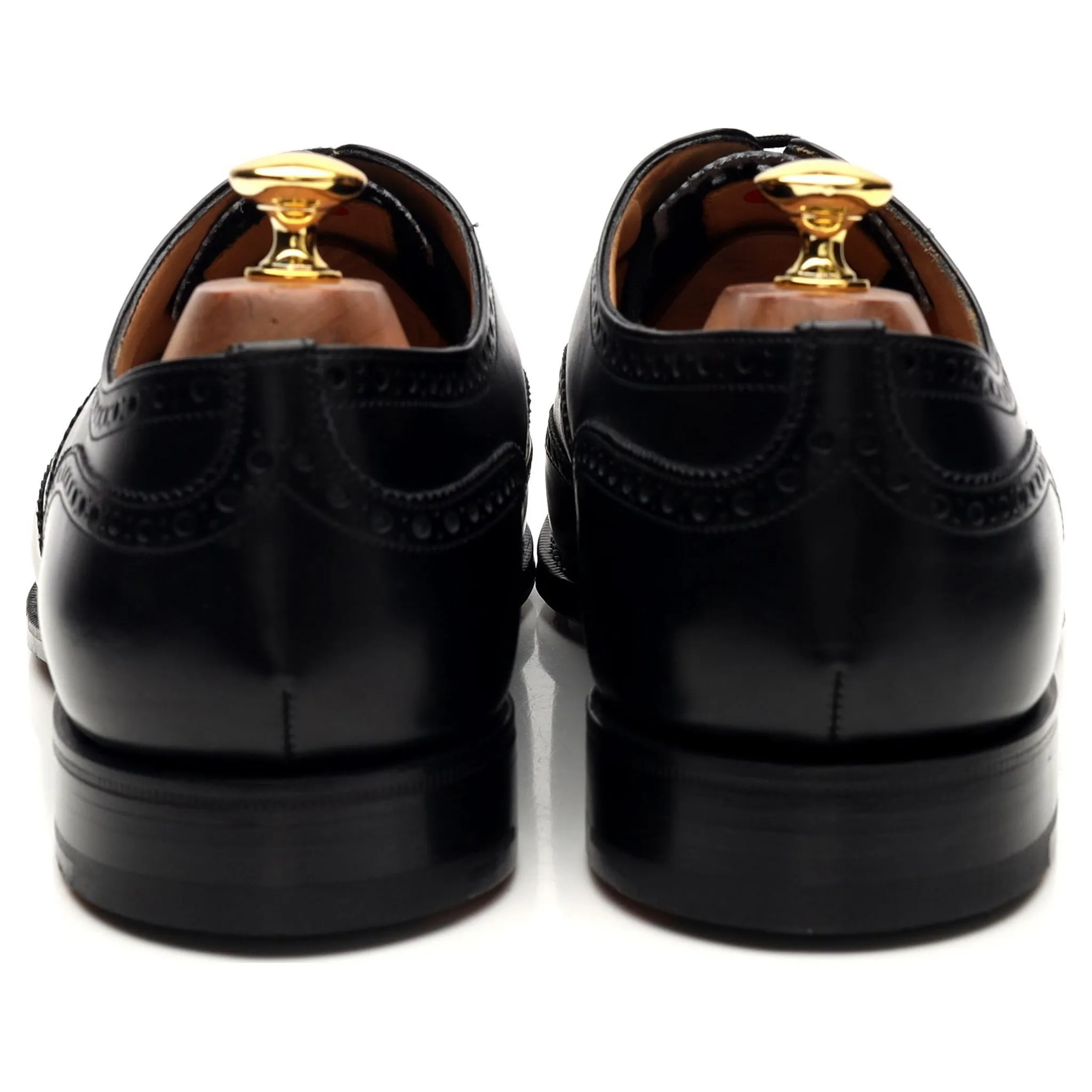 'Chetwynd' Black Leather Oxford Brogue UK 10 G