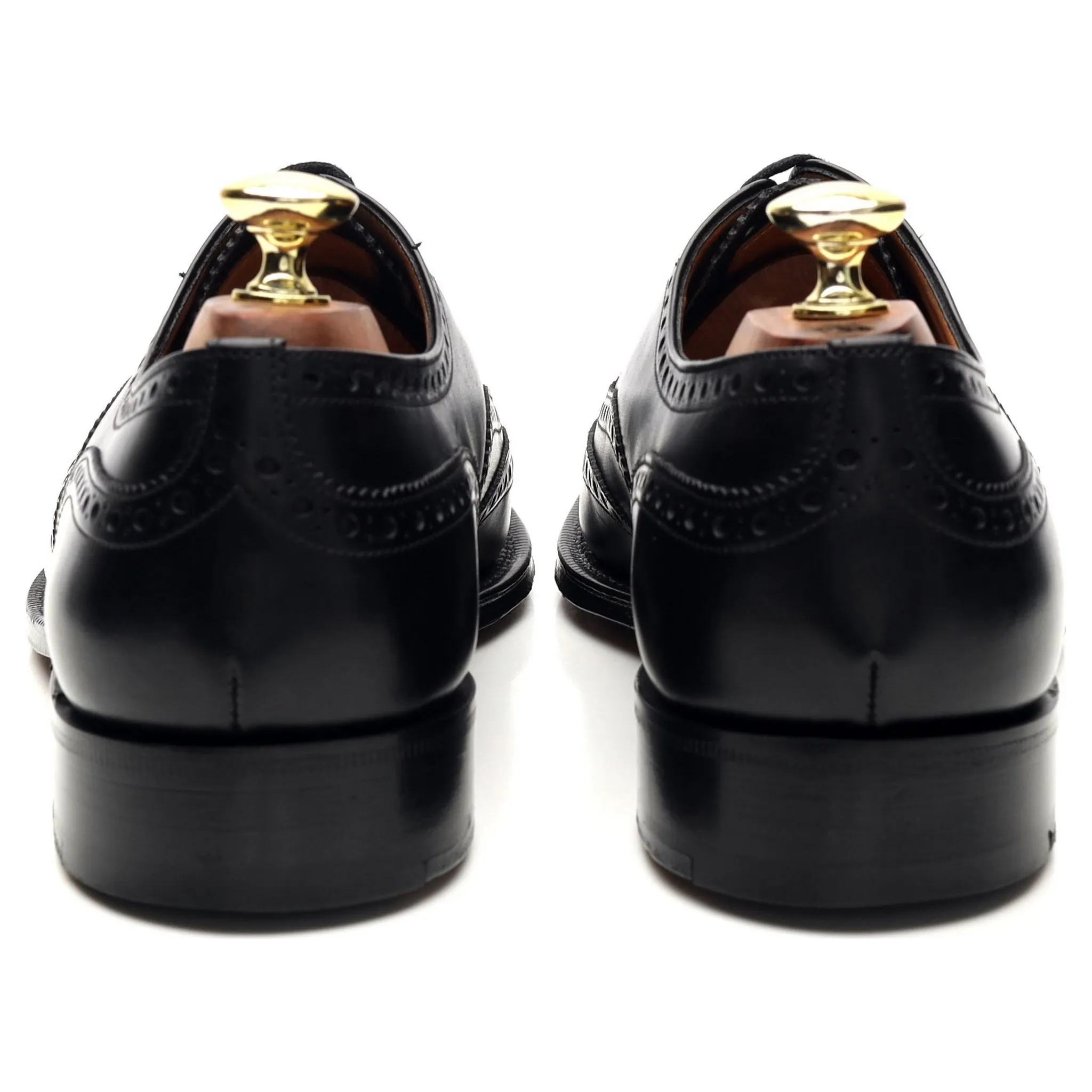 'Chetwynd' Black Leather Oxford Brogue UK 7.5 F
